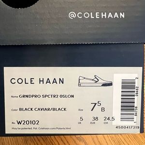 New in Box Cole Haan Grand Pro Slip on